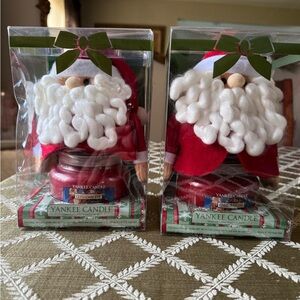 Yankee Candle Santa Duo - Festive Red and White